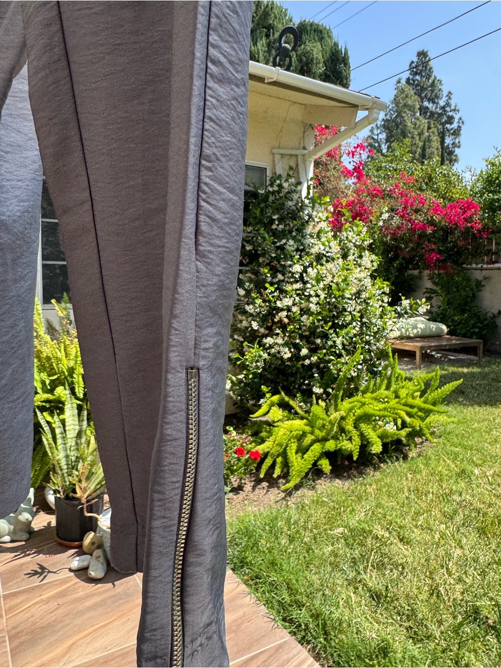 Gray Drawstring Cargo Pants - Picture 3 of 4